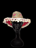 Vintage sari cowboy hat
