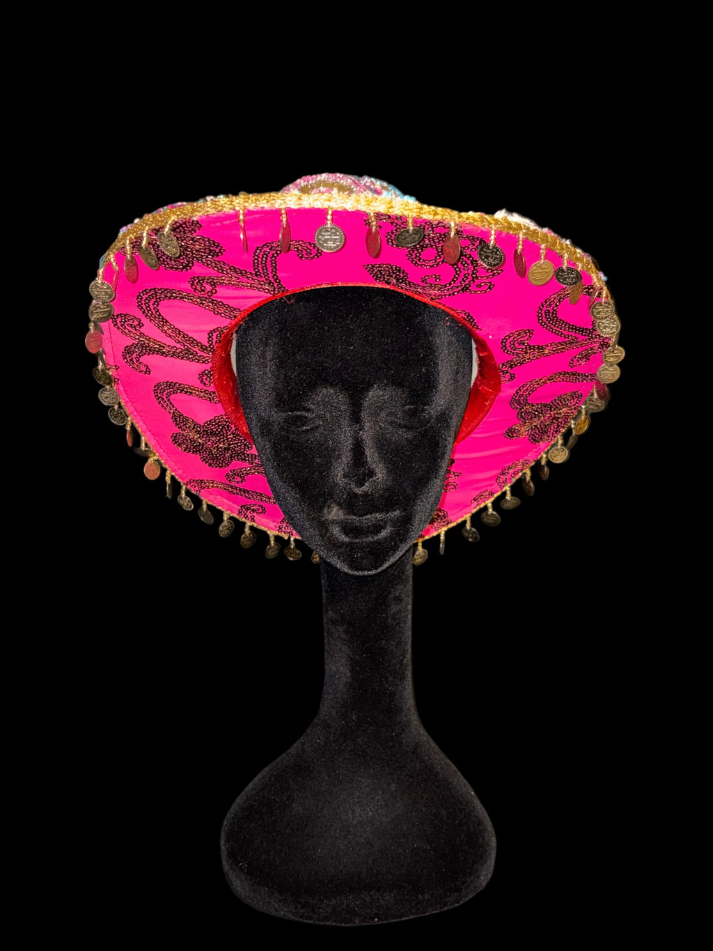 Vintage sari cowboy hat