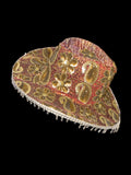 Vintage sari cowboy hat