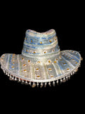 Vintage sari cowboy hat