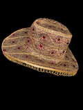 Vintage sari cowboy hat