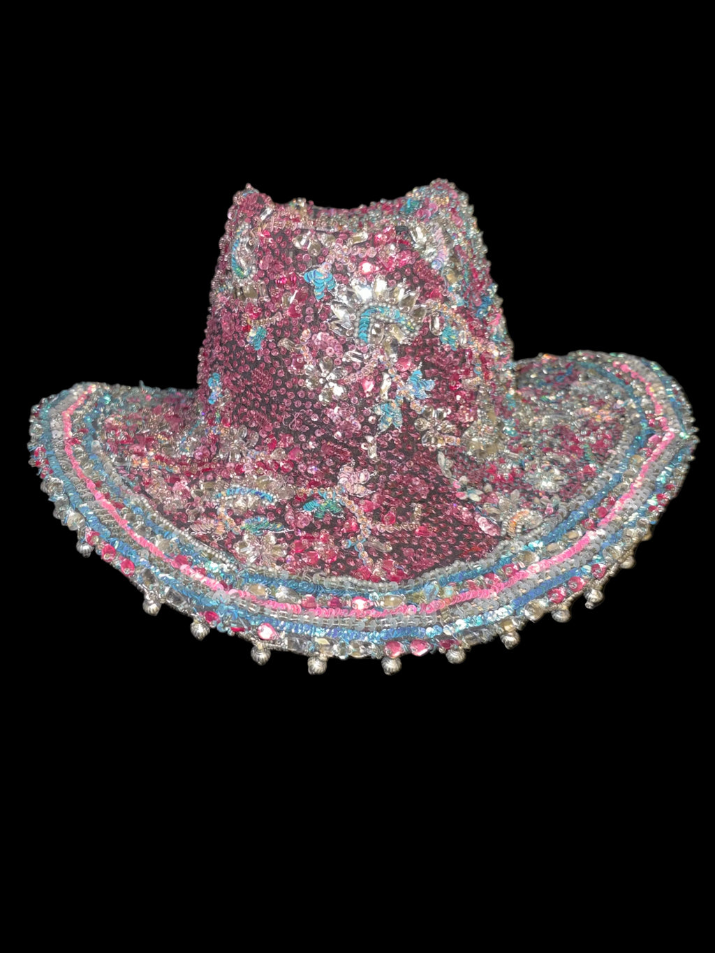 Vintage sari cowboy hat
