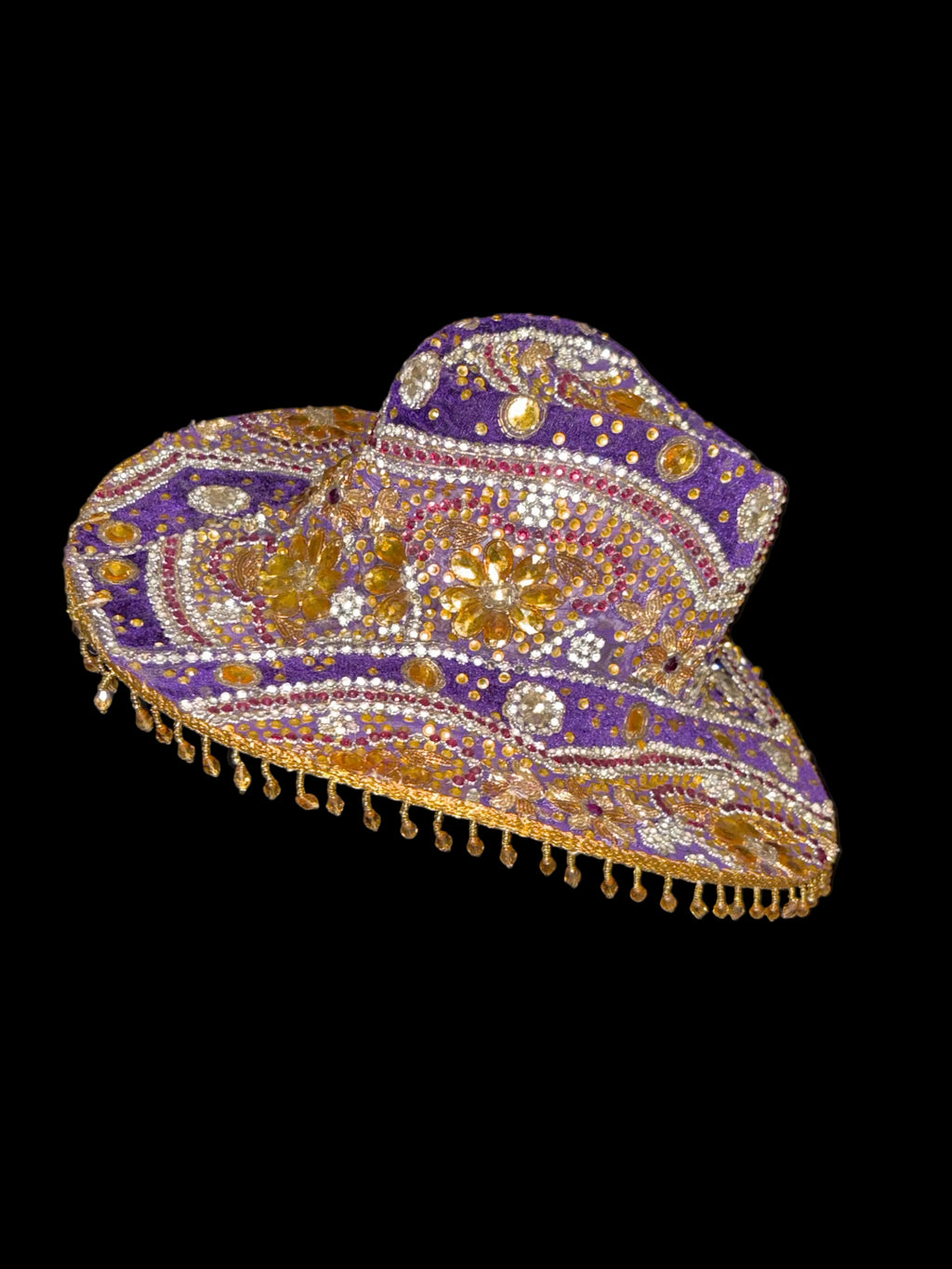 Vintage sari cowboy hat