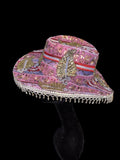 Vintage sari cowboy hat