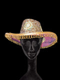 Vintage sari cowboy hat