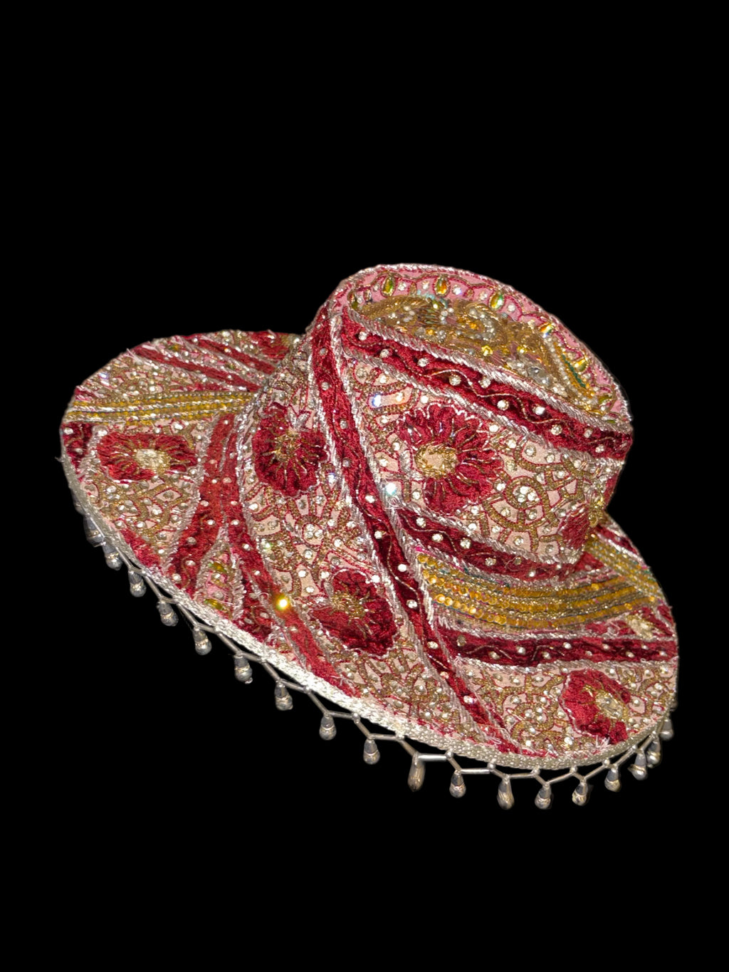 Vintage sari cowboy hat