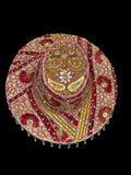 Vintage sari cowboy hat