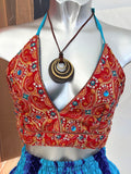 Embellished Vintage Sari Top