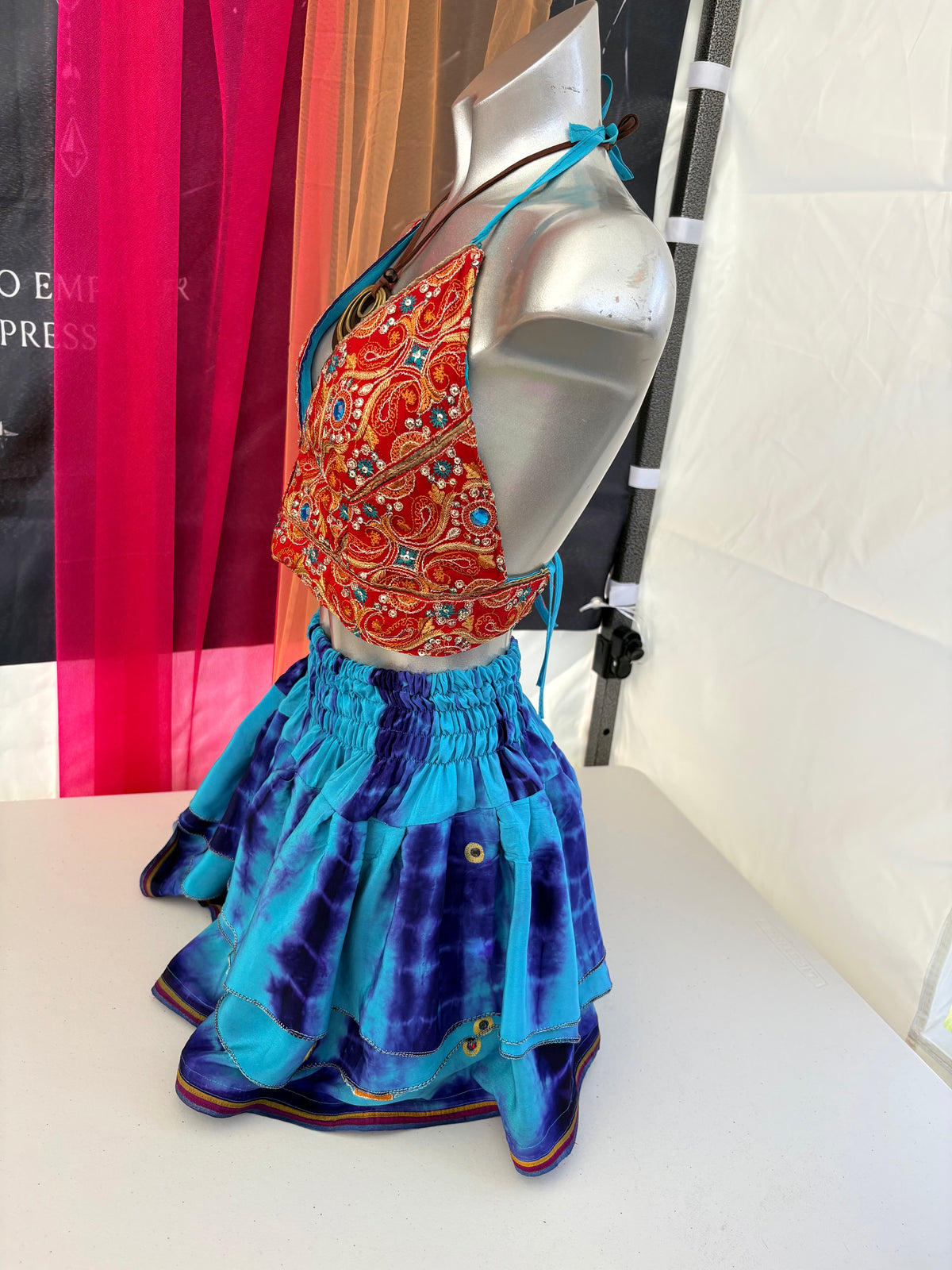 Embellished Vintage Sari Top