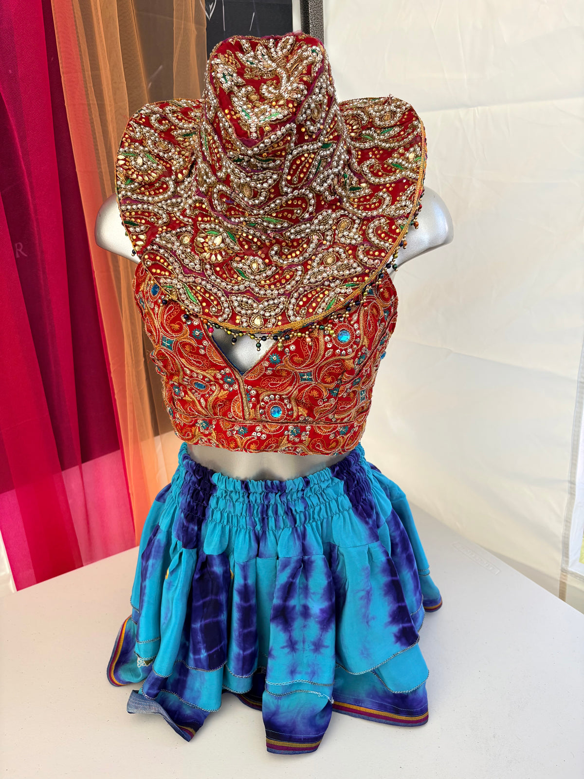 Embellished Vintage Sari Top
