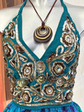 Embellished Vintage Sari Top