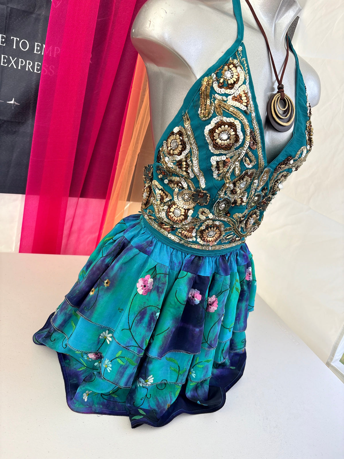 Embellished Vintage Sari Top