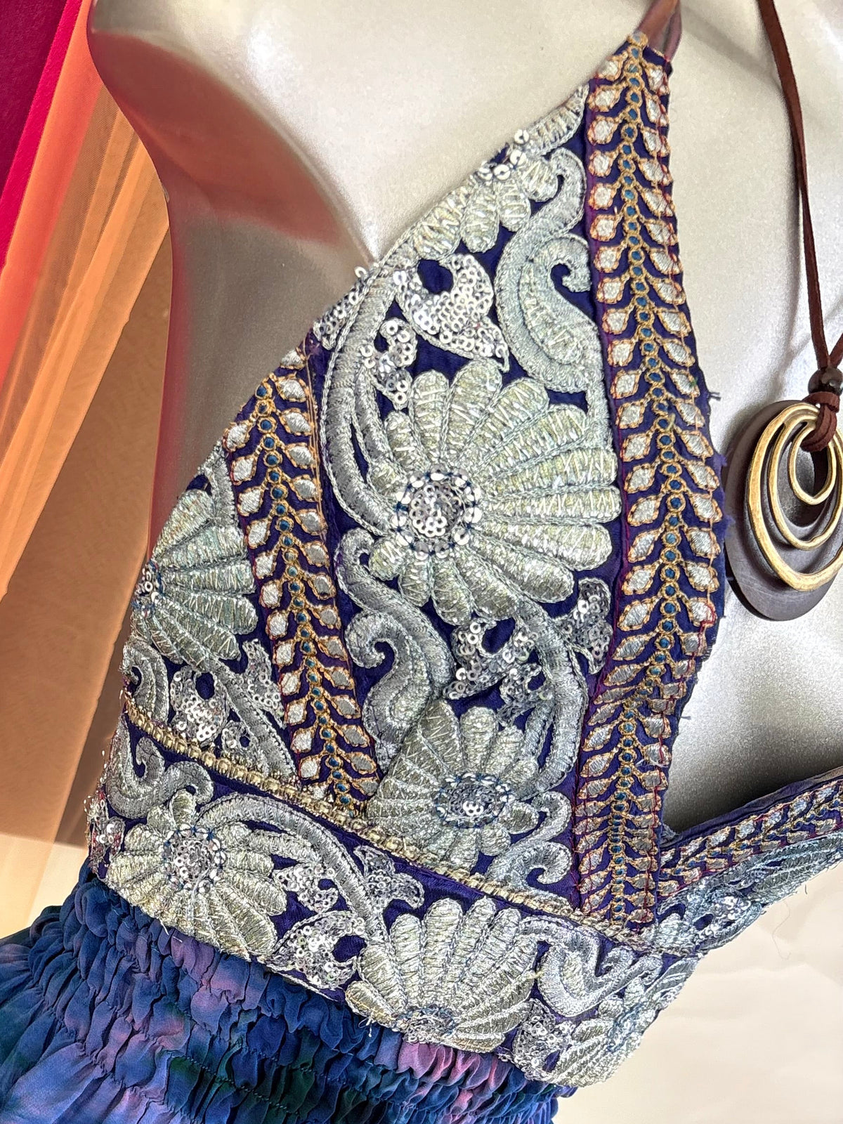 Embellished Vintage Sari Top