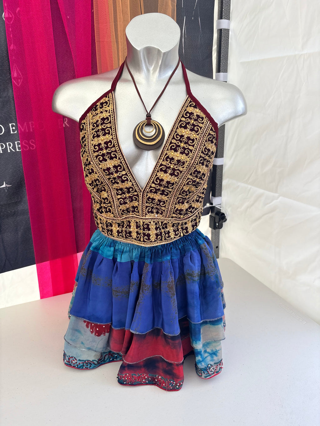Embroidered Vintage Sari Top