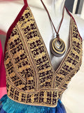 Embroidered Vintage Sari Top