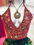 Embellished Vintage Sari Top