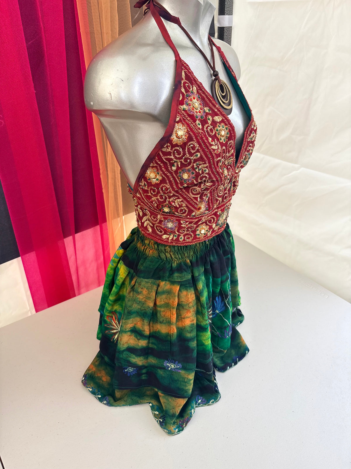 Embellished Vintage Sari Top