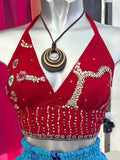 Embellished Vintage Sari Top