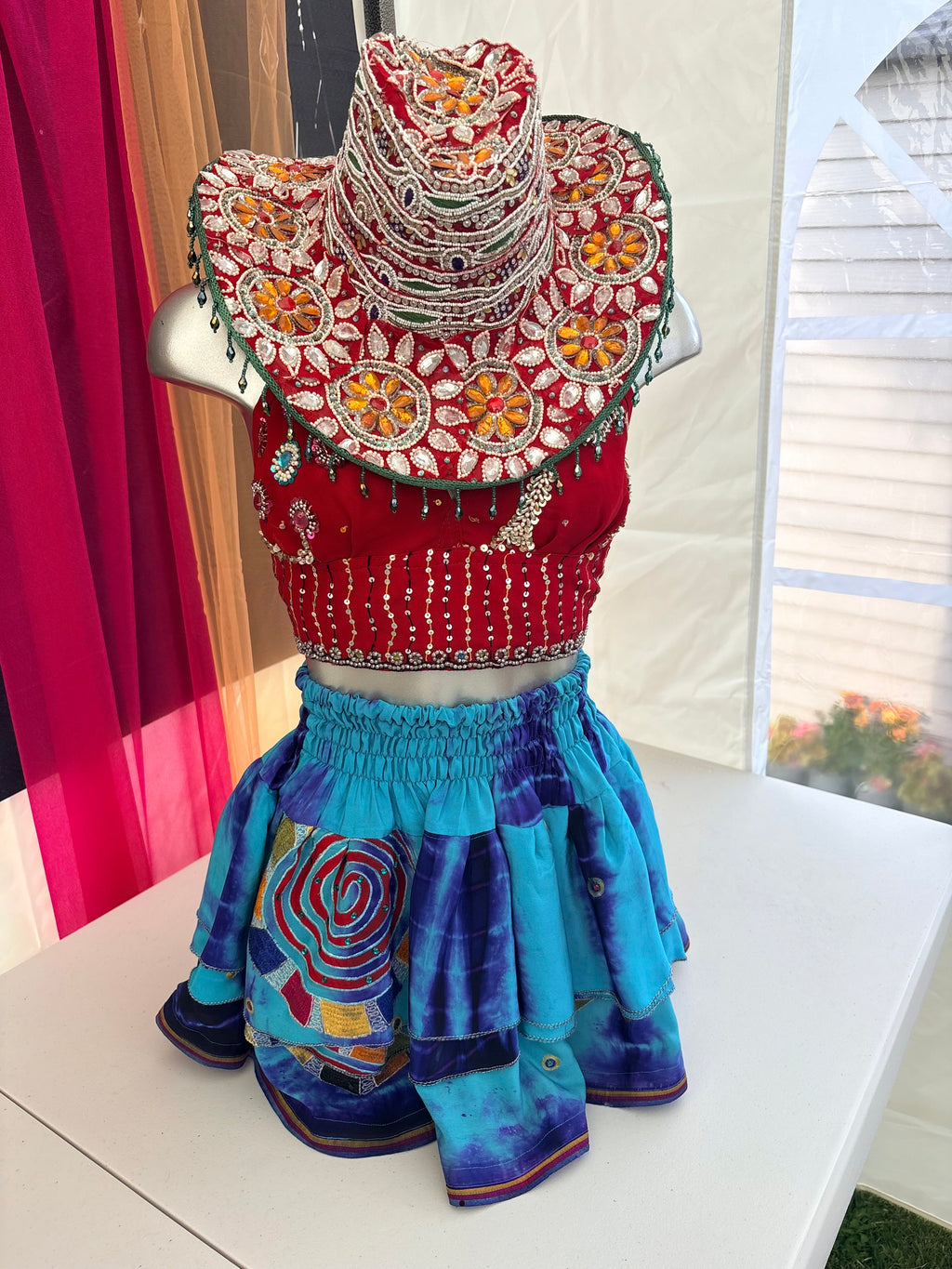 Embellished Vintage Sari Top