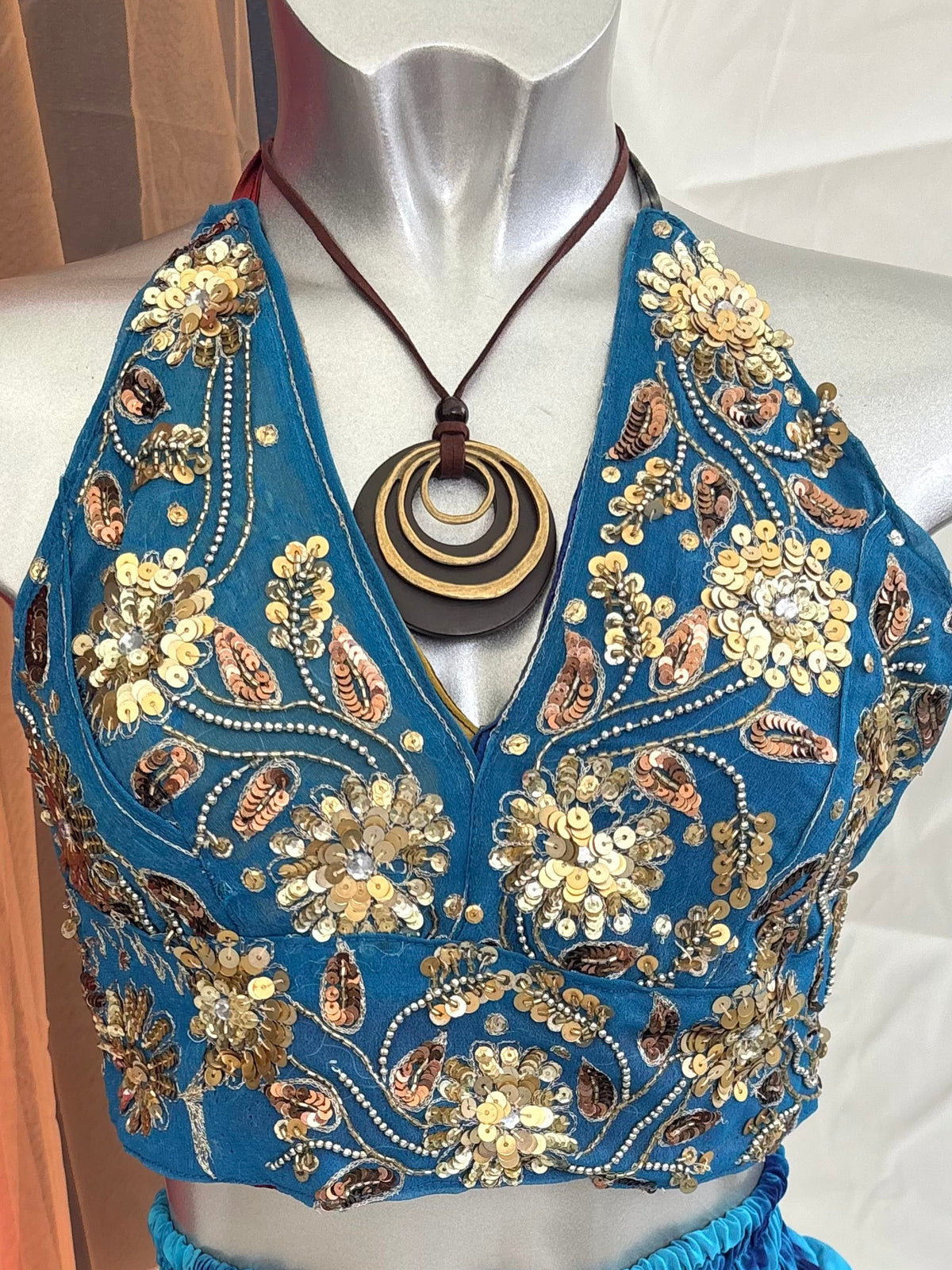 Embellished Vintage Sari Top