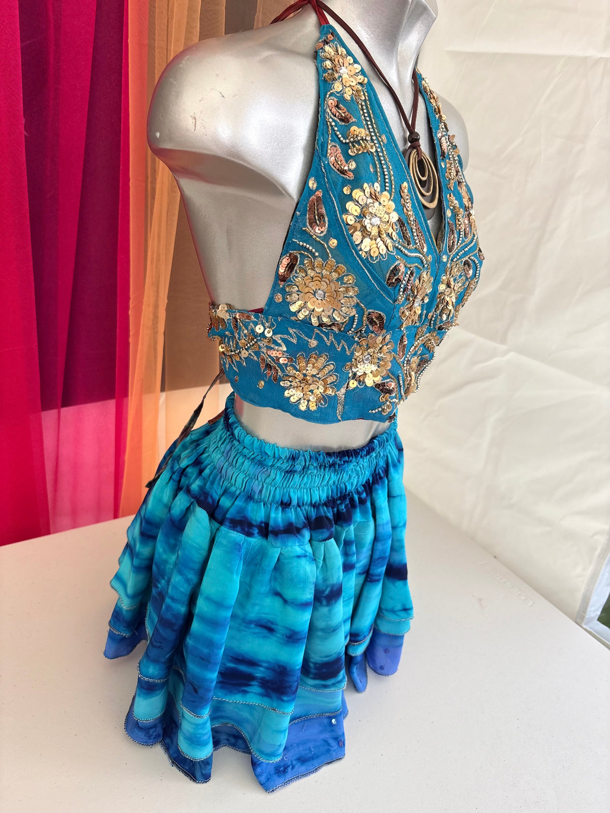 Embellished Vintage Sari Top
