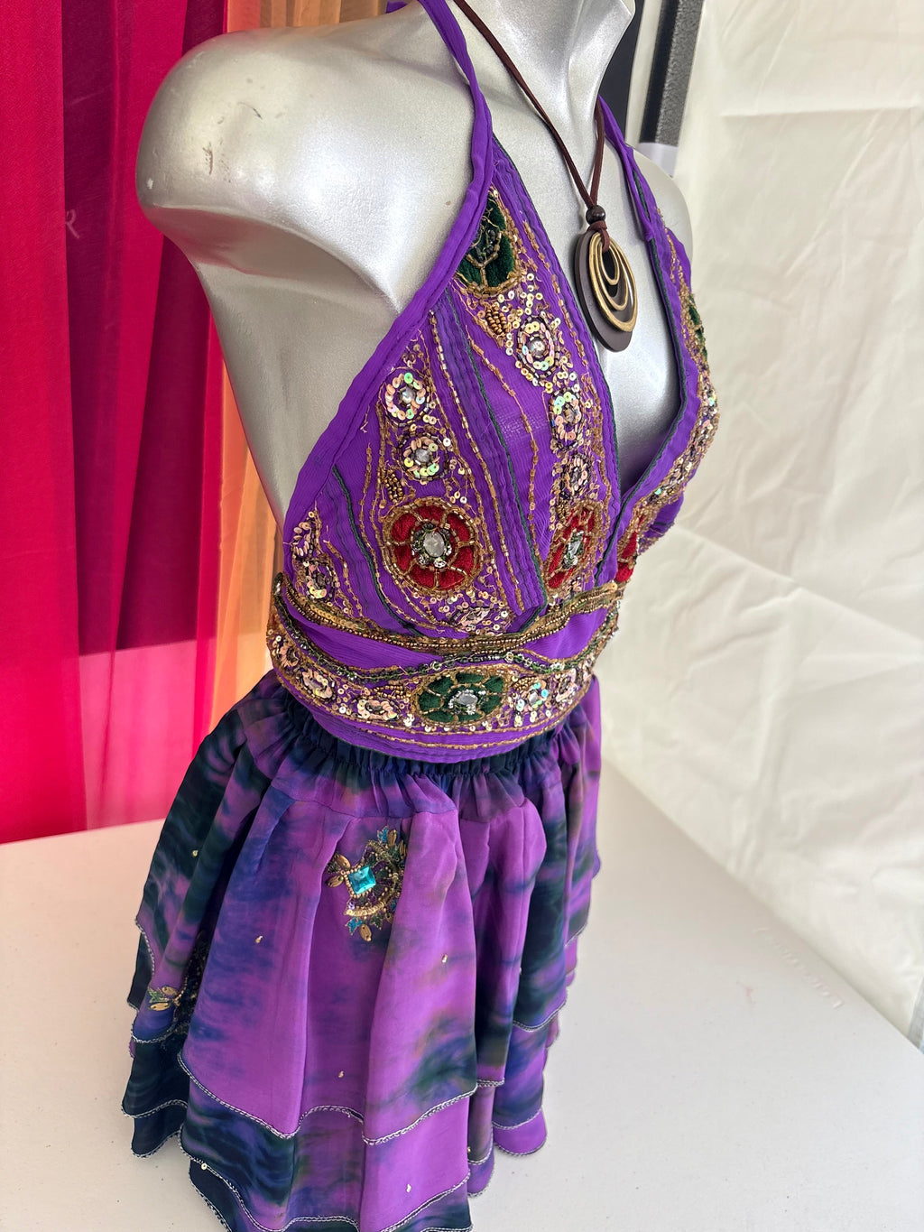 Embellished Vintage Sari Top