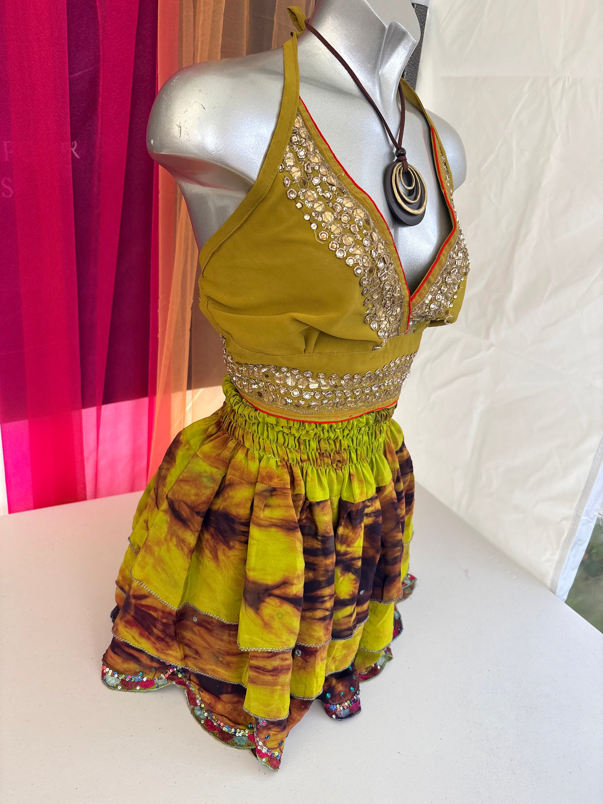 Embellished Vintage Sari Top