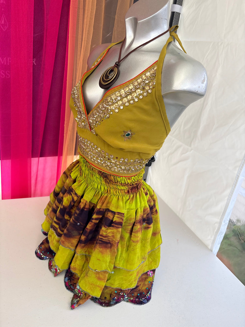 Embellished Vintage Sari Top