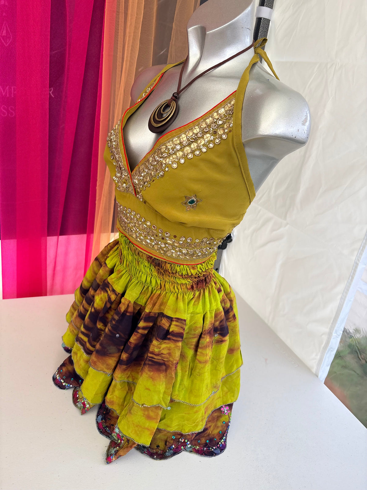 Embellished Vintage Sari Top